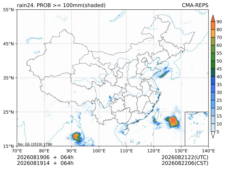 08/19 14时 +064小时
