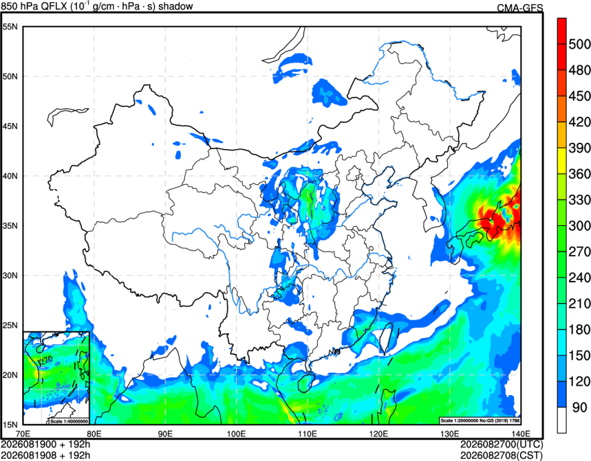 08/19 00时 +192小时