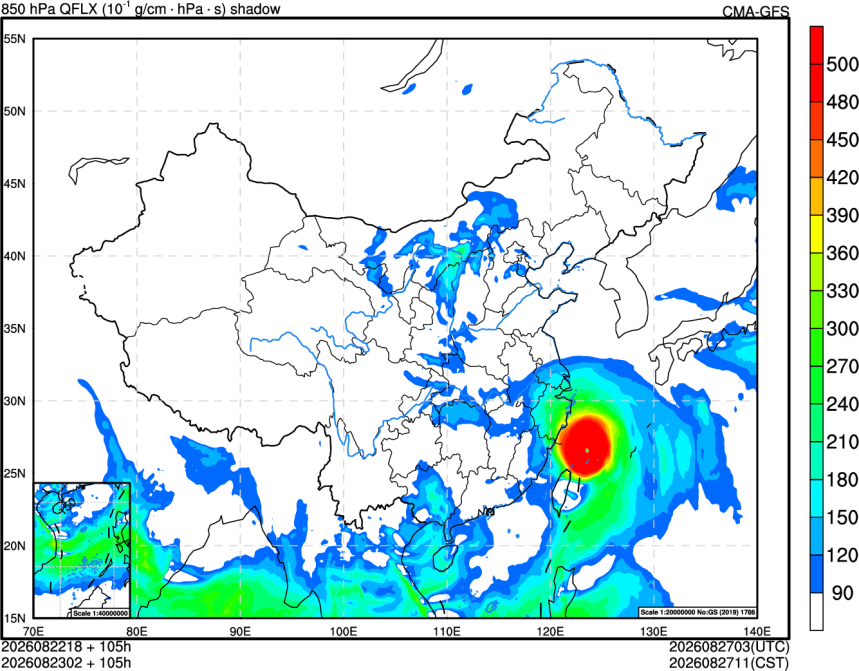 08/22 18时 +105小时