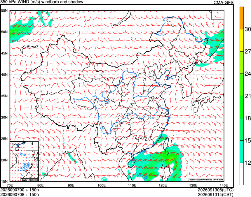 09/07 00时 +150小时