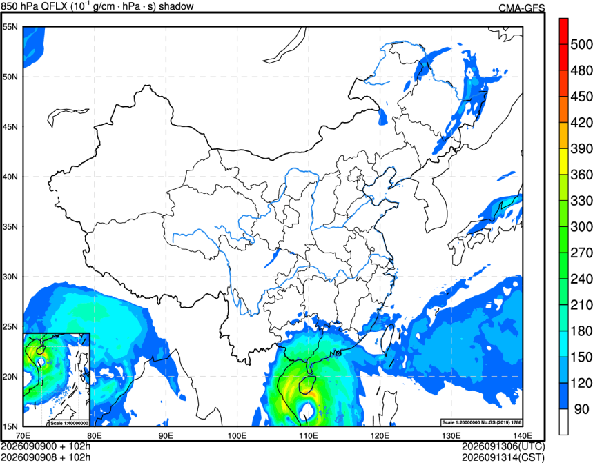 09/09 00时 +102小时