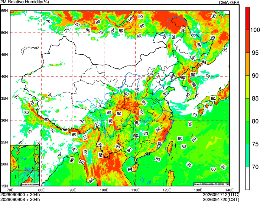 09/09 00时 +204小时