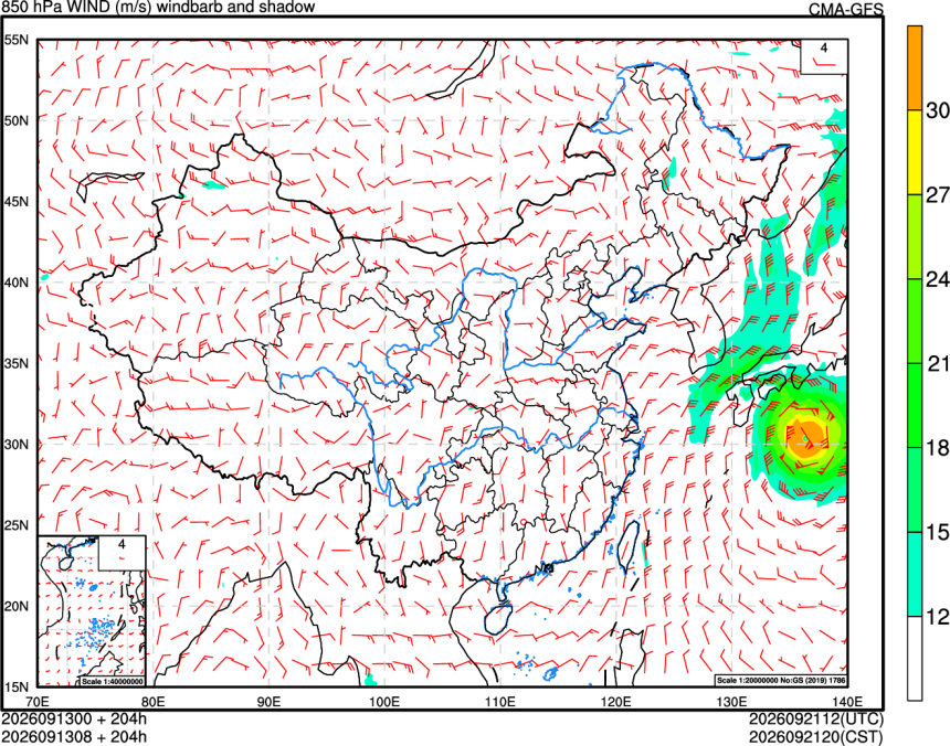 09/13 00时 +204小时