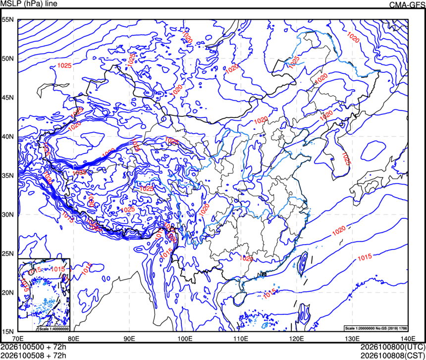 10/05 00时 +072小时