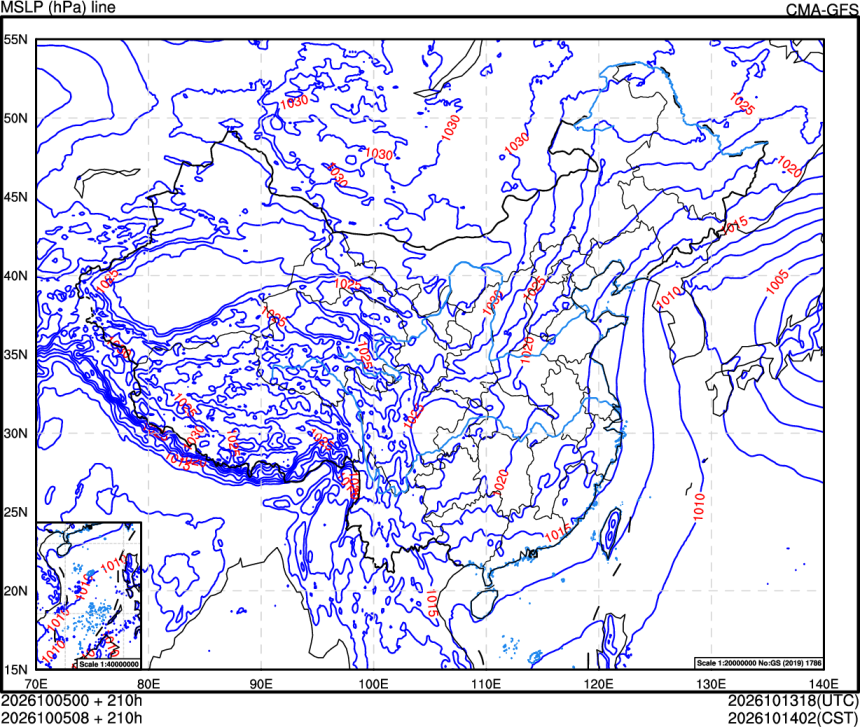 10/05 00时 +210小时
