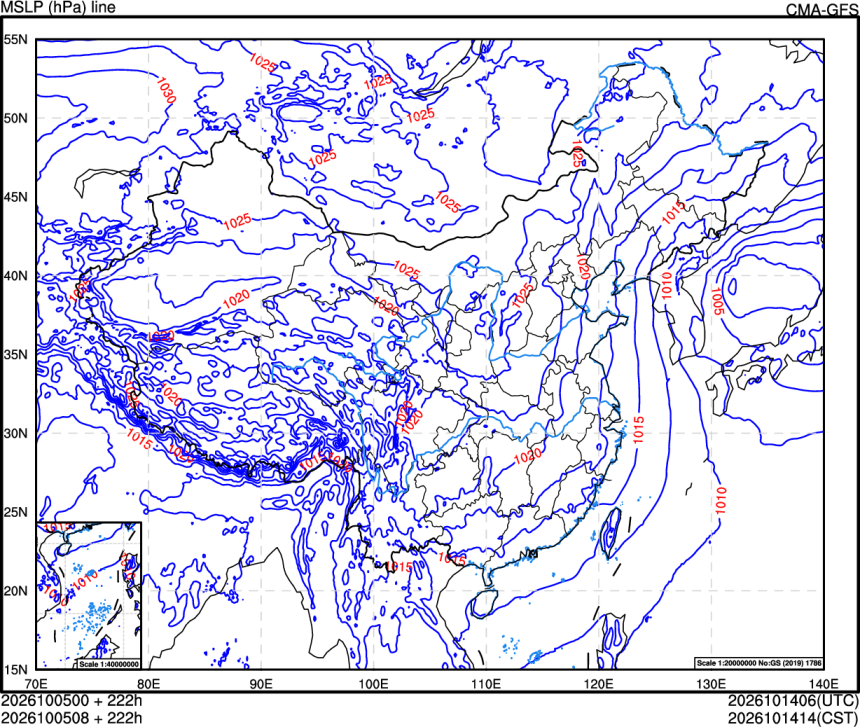 10/05 00时 +222小时
