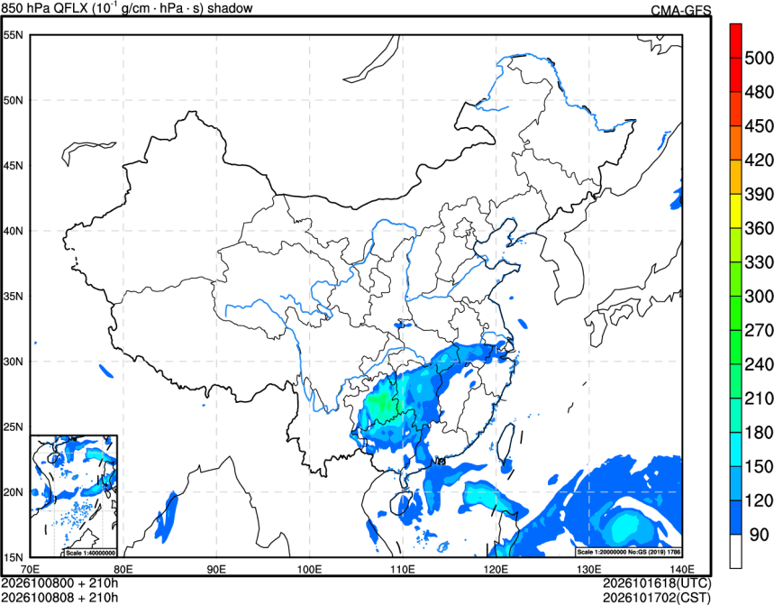 10/08 00时 +210小时