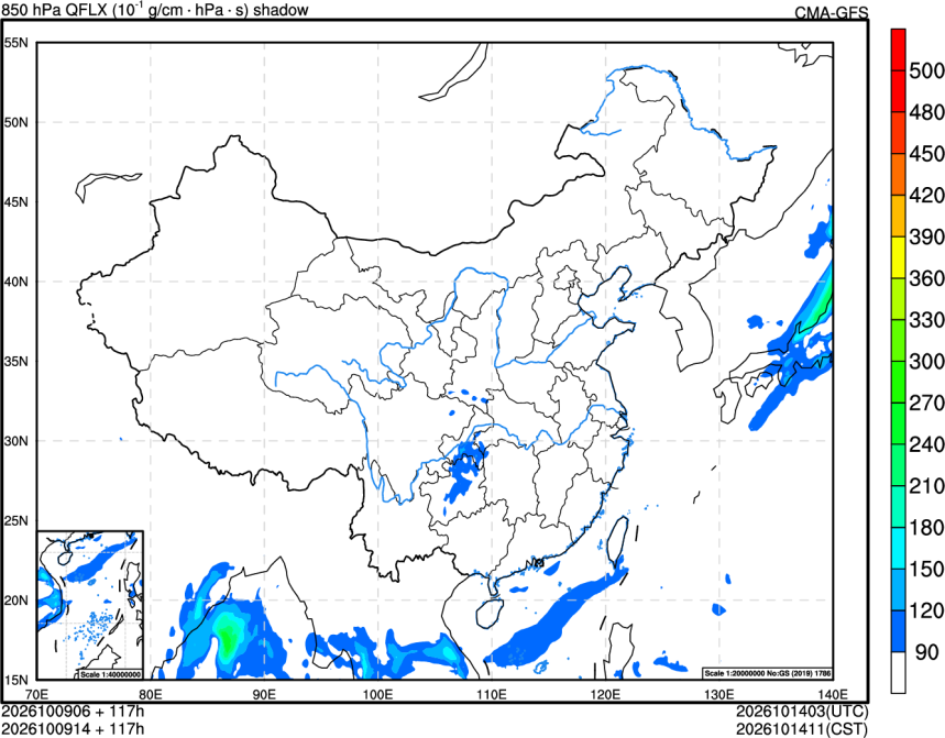 10/09 06时 +117小时