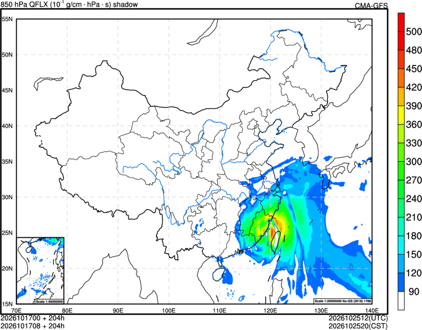 10/17 00时 +204小时
