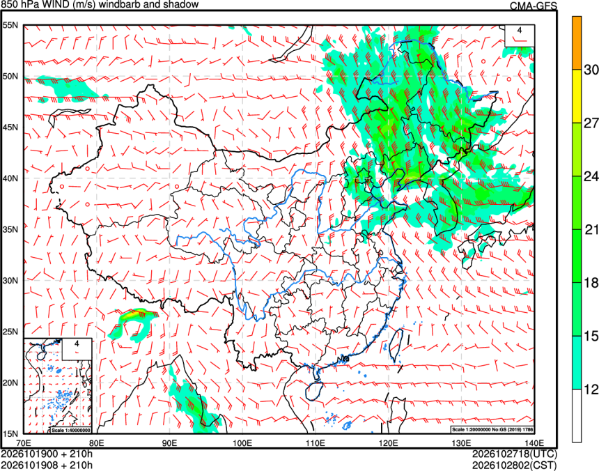 10/19 00时 +210小时