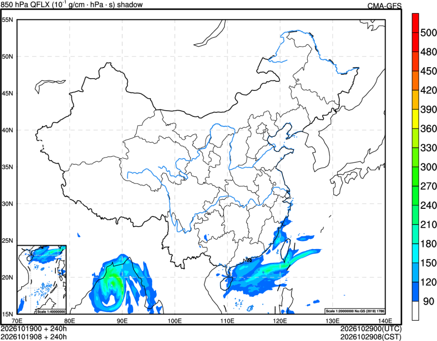 10/19 00时 +240小时
