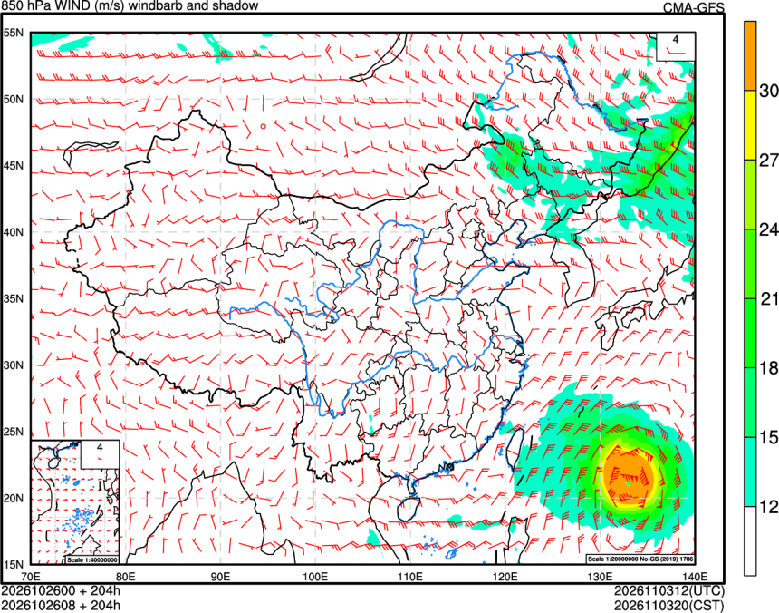 10/26 00时 +204小时