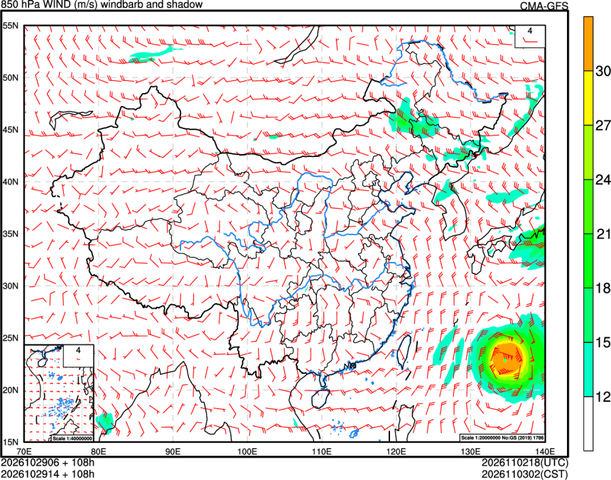 10/29 06时 +108小时